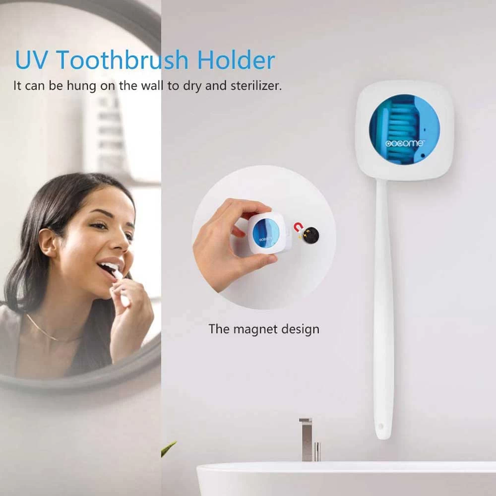 Desinfetante e esterilizador UV para escova de dentes, Estojo portátil para escova de dentes - ToothbrushSterilizer